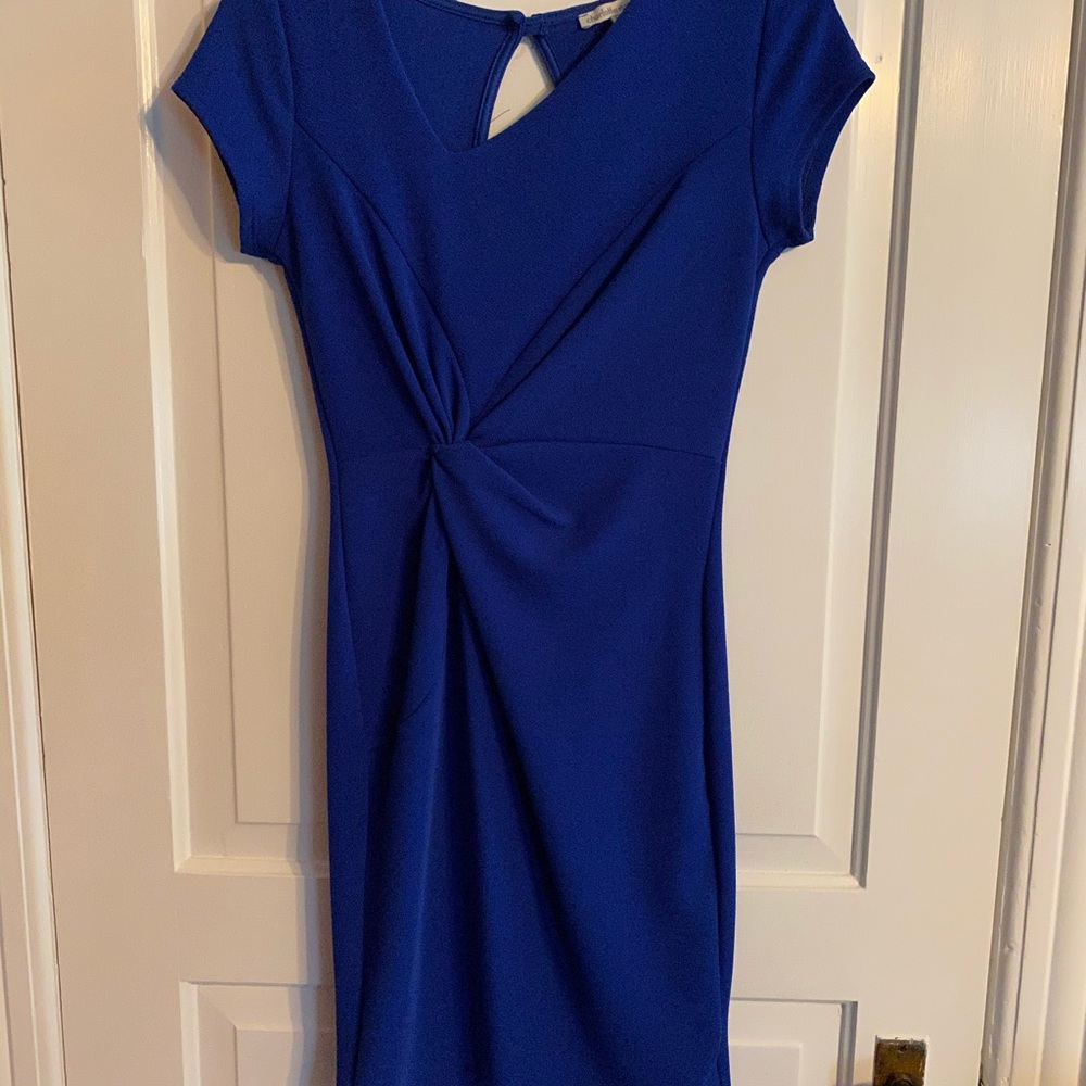 Charolette Russe asymmetrical royal blue dress